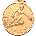 Downhill Ski Medal 1 1/4