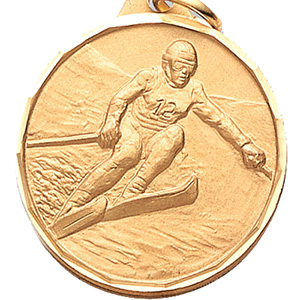 Downhill Ski Medal 1 1/4