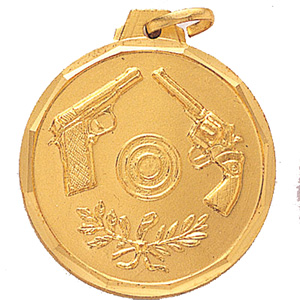 Crossed Beretta-Colt Medal 1 1/4