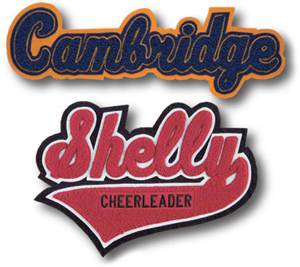 Chenille name patches 2025