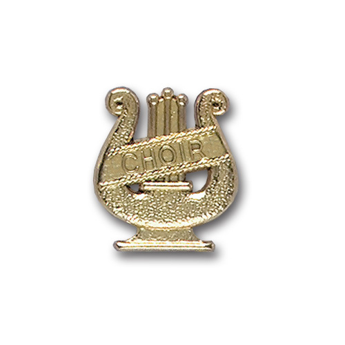 Lyre with Choir Metal Insert, Gold - Box of 25
