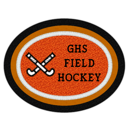 Oval Shape Field Hockey Patch 3