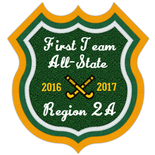 6 Point Shield Shape Field Hockey Patch 4