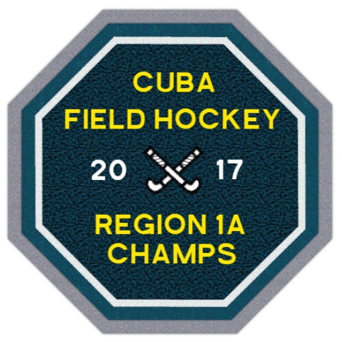 Octagon Shape Field Hockey Patch, 5