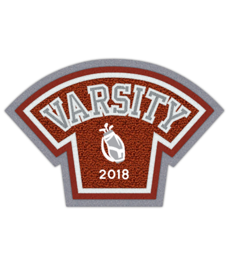 Golf Clubs and Ball Sports Patch - Varsity Jacket Patches