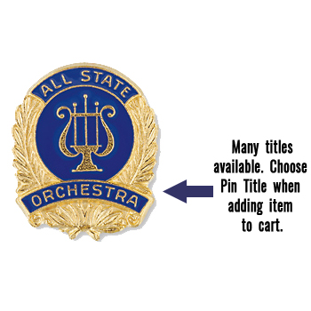 Music Honors Blue Enamel Pins