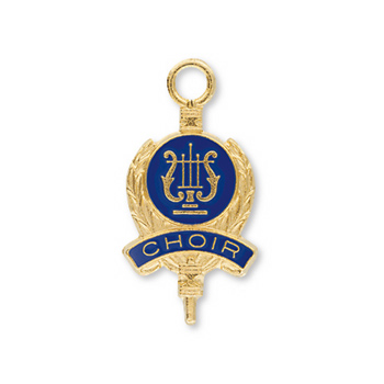 Music Award Blue Enamel Key Pins