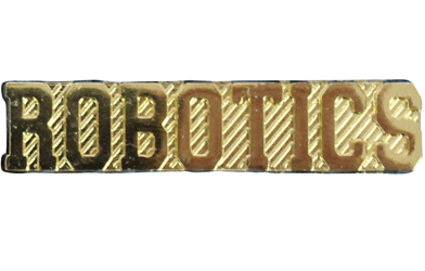 School Pin Awards Robotics Gold Metal Insert School Awards