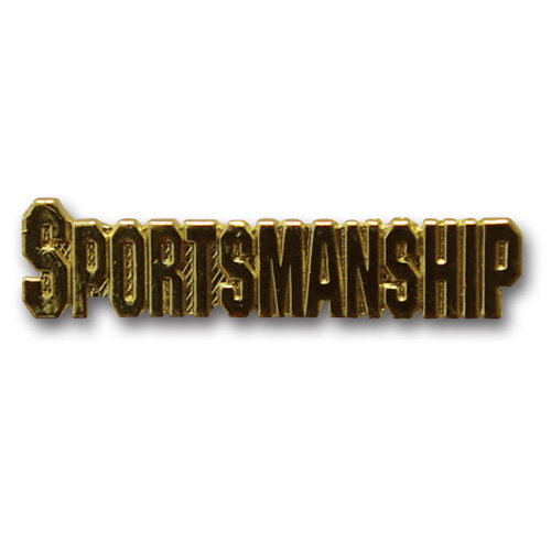 Sportsmanship Metal Insert, Gold - Box of 25